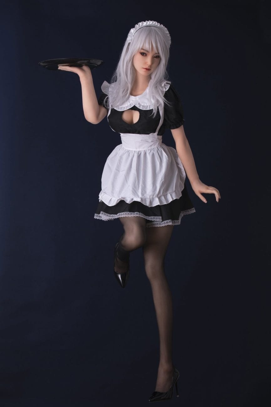 Silicone anime maid sex doll